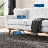 Right-Facing Upholstered Fabric Sectional Sofa - 110 Inch