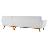 Right-Facing Upholstered Fabric Sectional Sofa - 110 Inch