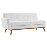 Right-Facing Upholstered Fabric Sectional Sofa - 110 Inch