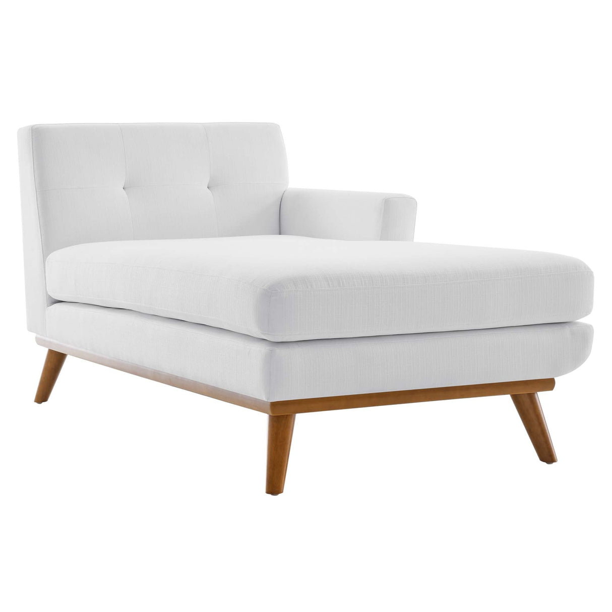 Right-Facing Upholstered Fabric Sectional Sofa - 110 Inch