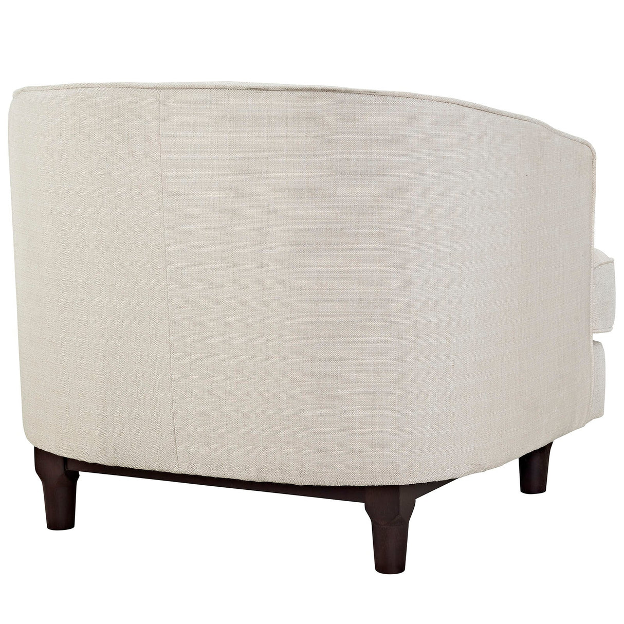 34 Inch Upholstered Fabric Button Tufted Armchair