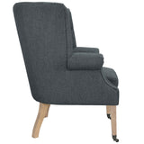 35 Inch Upholstered Fabric Lounge Chair with Front-Leg Casters