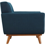 40 Inch Upholstered Fabric Armchair and Ottoman Set