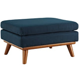 40 Inch Upholstered Fabric Armchair and Ottoman Set