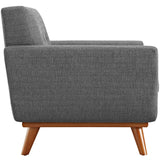 40 Inch Upholstered Fabric Armchair and Ottoman Set