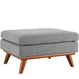 40 Inch Upholstered Fabric Armchair and Ottoman Set