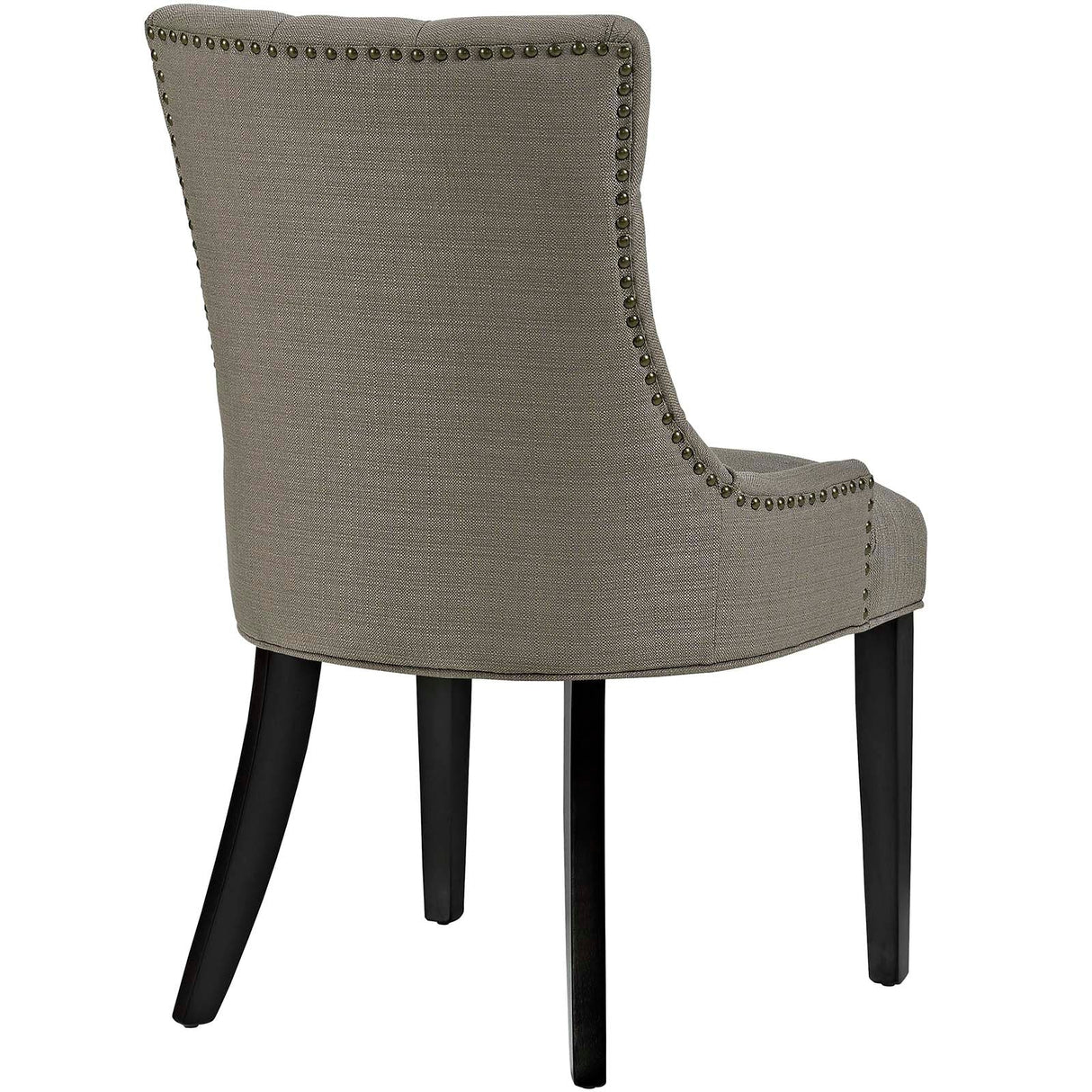 Tufted Fabric Dining Chair with Nailhead Trim