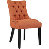 Tufted Fabric Dining Chair with Nailhead Trim