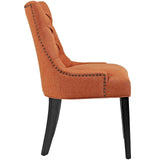 Tufted Fabric Dining Chair with Nailhead Trim