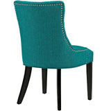 Tufted Fabric Dining Chair with Nailhead Trim