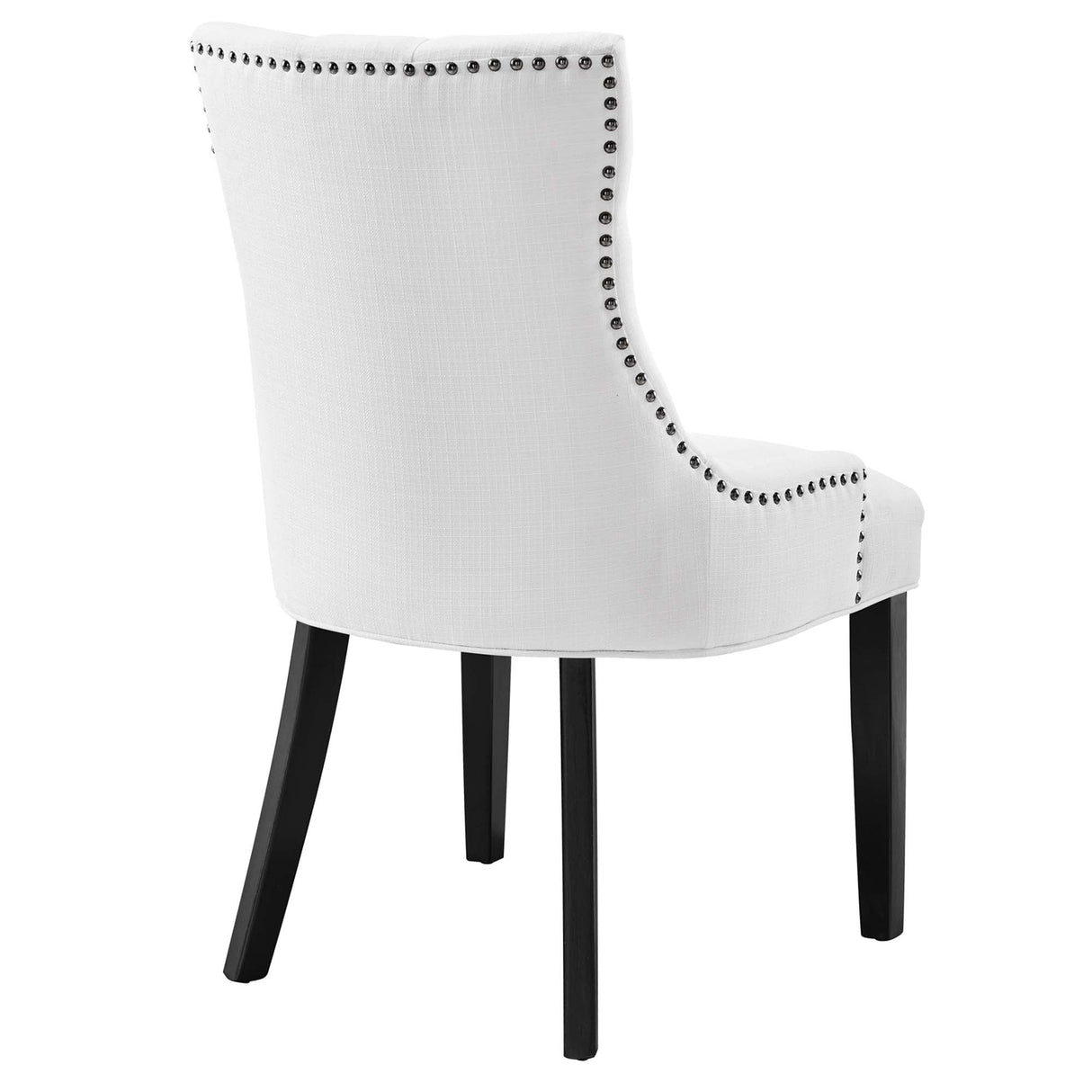 Tufted Fabric Dining Chair with Nailhead Trim