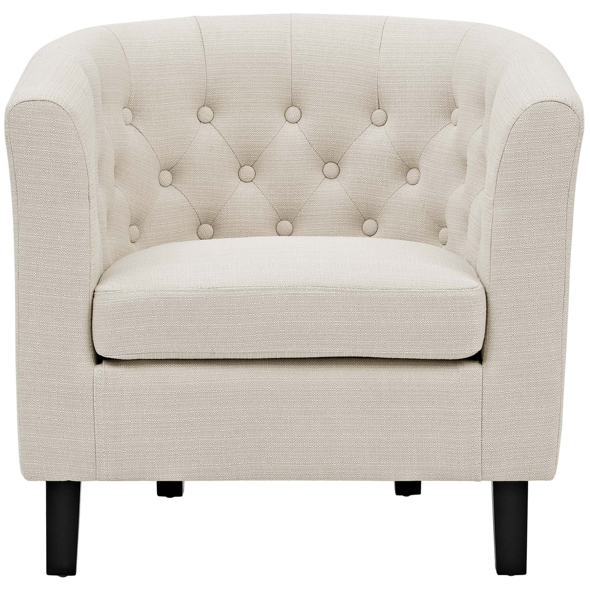 30 Inch Prospect Mid-Century Modern Chesterfield Fabric Accent Armchair