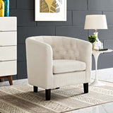 30 Inch Prospect Mid-Century Modern Chesterfield Fabric Accent Armchair
