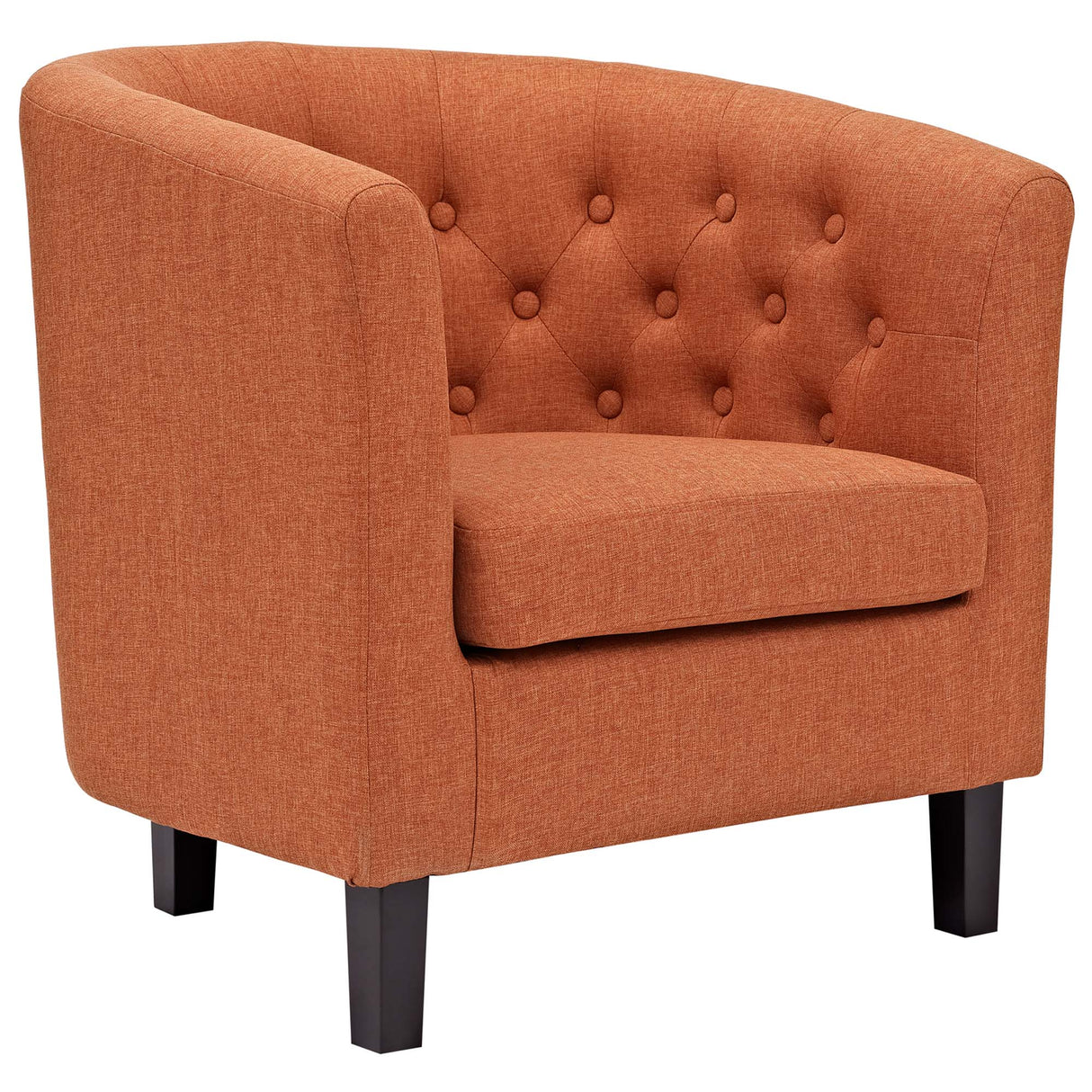 30 Inch Prospect Mid-Century Modern Chesterfield Fabric Accent Armchair