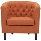 30 Inch Prospect Mid-Century Modern Chesterfield Fabric Accent Armchair