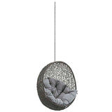125" Gray Gray Outdoor Hanging Swing Chair (No Stand)