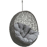 125" Gray Gray Outdoor Hanging Swing Chair (No Stand)