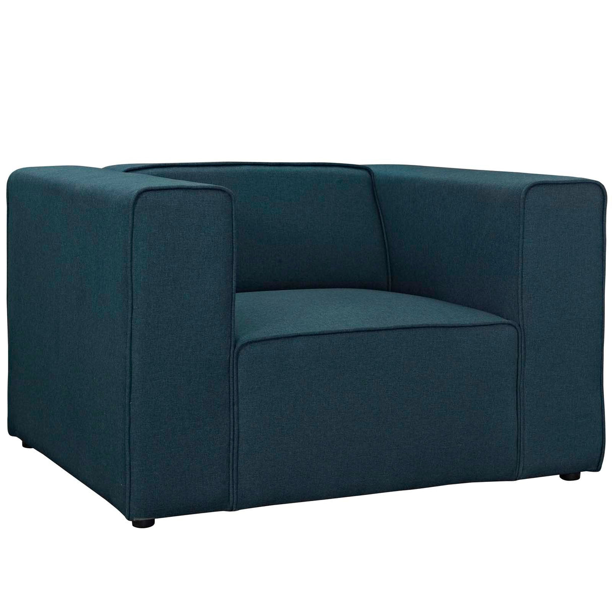 46 Inch Modular Upholstered Fabric Armchair