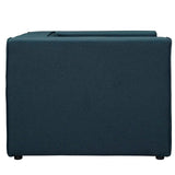 46 Inch Modular Upholstered Fabric Armchair
