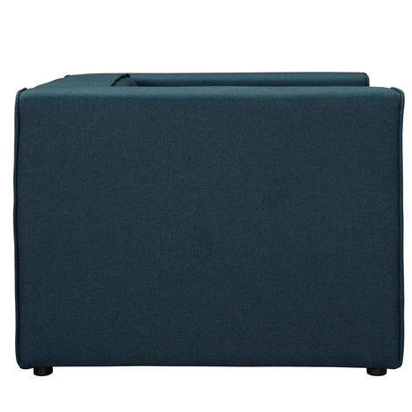 46 Inch Modular Upholstered Fabric Armchair