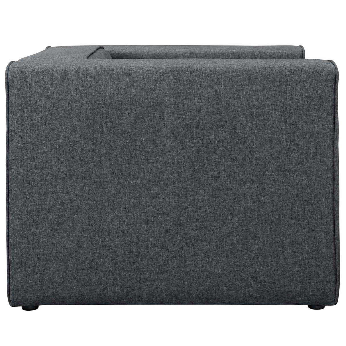 46 Inch Modular Upholstered Fabric Armchair