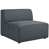 Modern Fabric Armless Sectional Chair – 35 Inch Gray