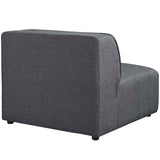 Modern Fabric Armless Sectional Chair – 35 Inch Gray
