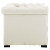40 Inch Performance Velvet Button Tufted Chesterfield Armchair