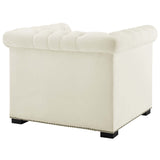 40 Inch Performance Velvet Button Tufted Chesterfield Armchair