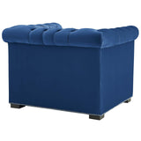 40 Inch Performance Velvet Button Tufted Chesterfield Armchair