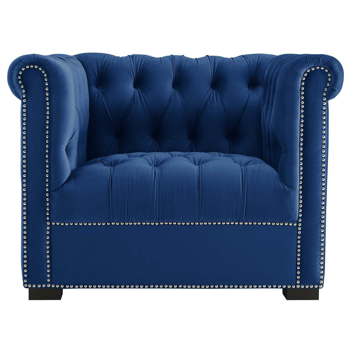 40 Inch Performance Velvet Button Tufted Chesterfield Armchair