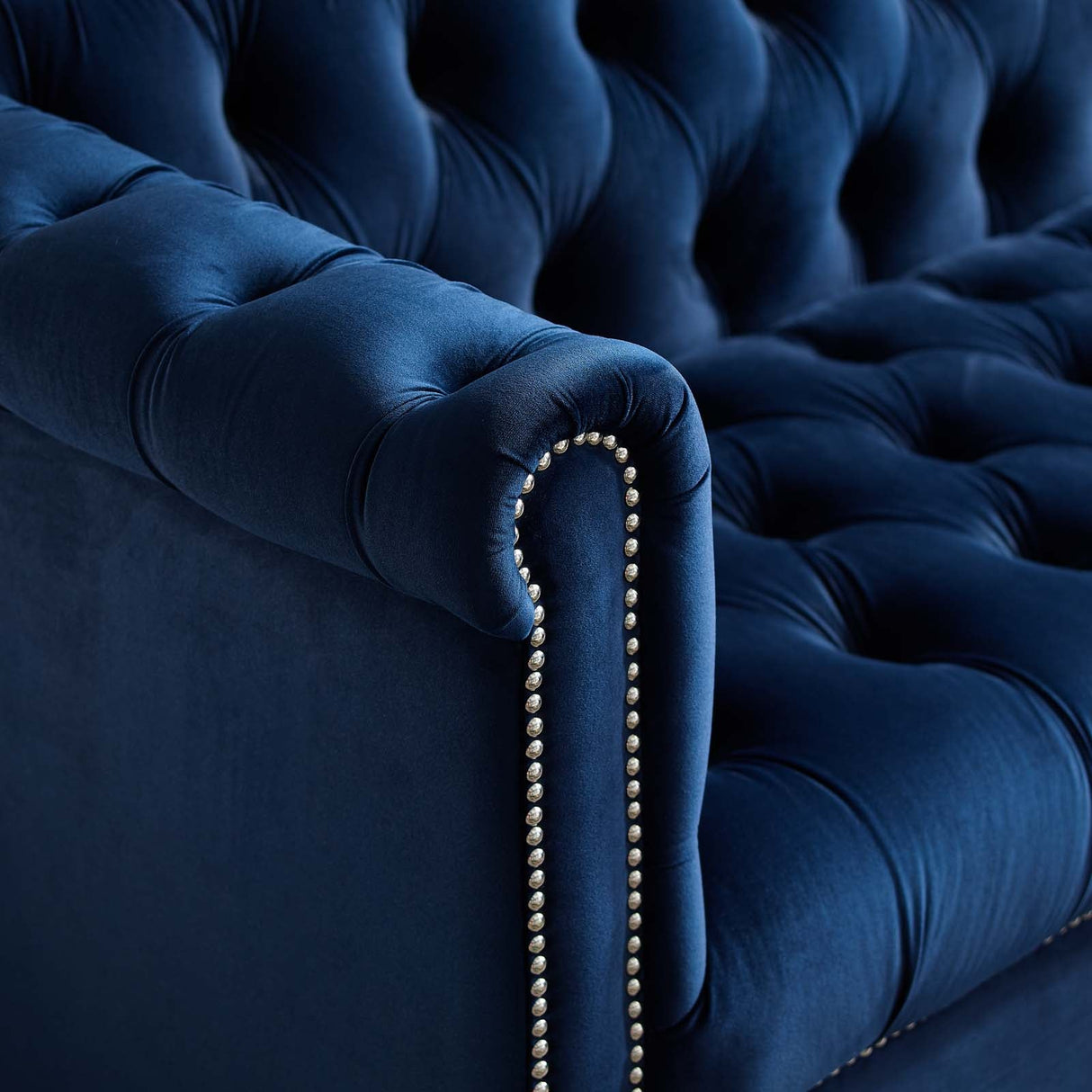 40 Inch Performance Velvet Button Tufted Chesterfield Armchair