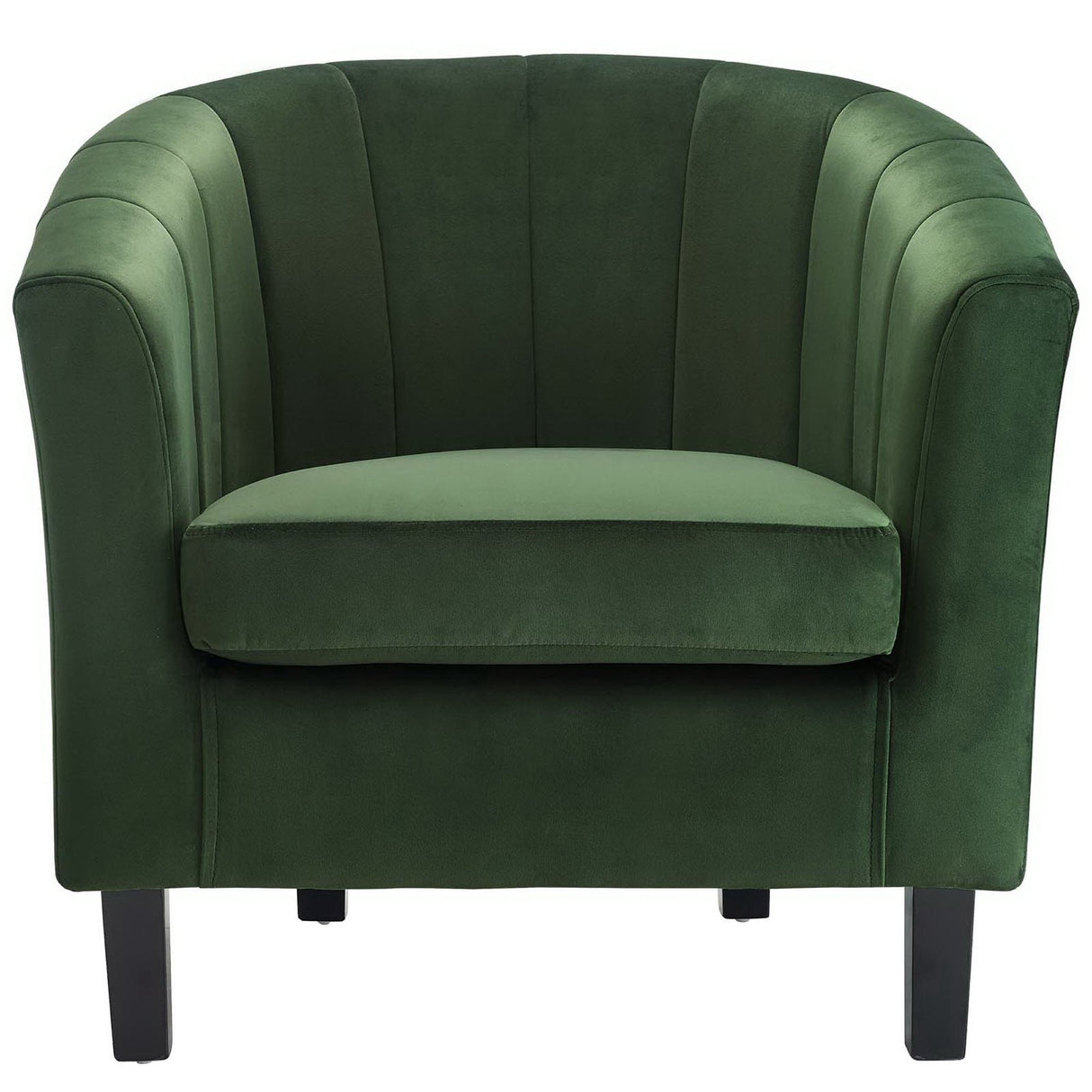 28 Inch Channel Tufted Performance Velvet Barrel Armchair