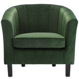 28 Inch Channel Tufted Performance Velvet Barrel Armchair