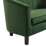 28 Inch Channel Tufted Performance Velvet Barrel Armchair