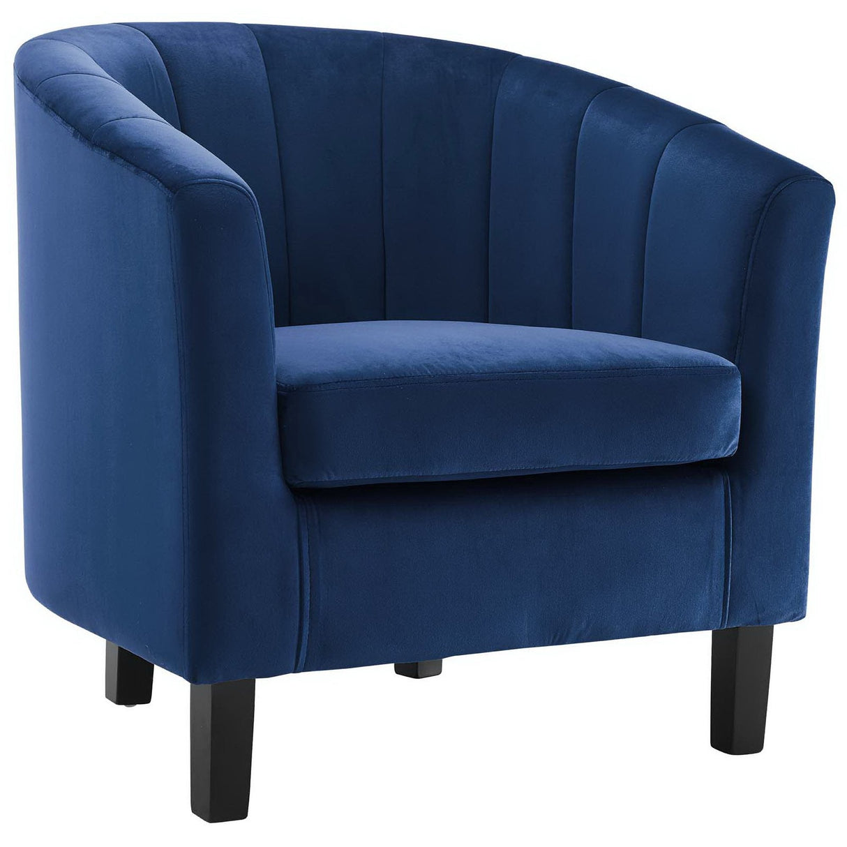 28 Inch Channel Tufted Performance Velvet Barrel Armchair