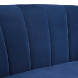 28 Inch Channel Tufted Performance Velvet Barrel Armchair