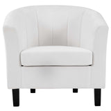 28 Inch Channel Tufted Performance Velvet Barrel Armchair