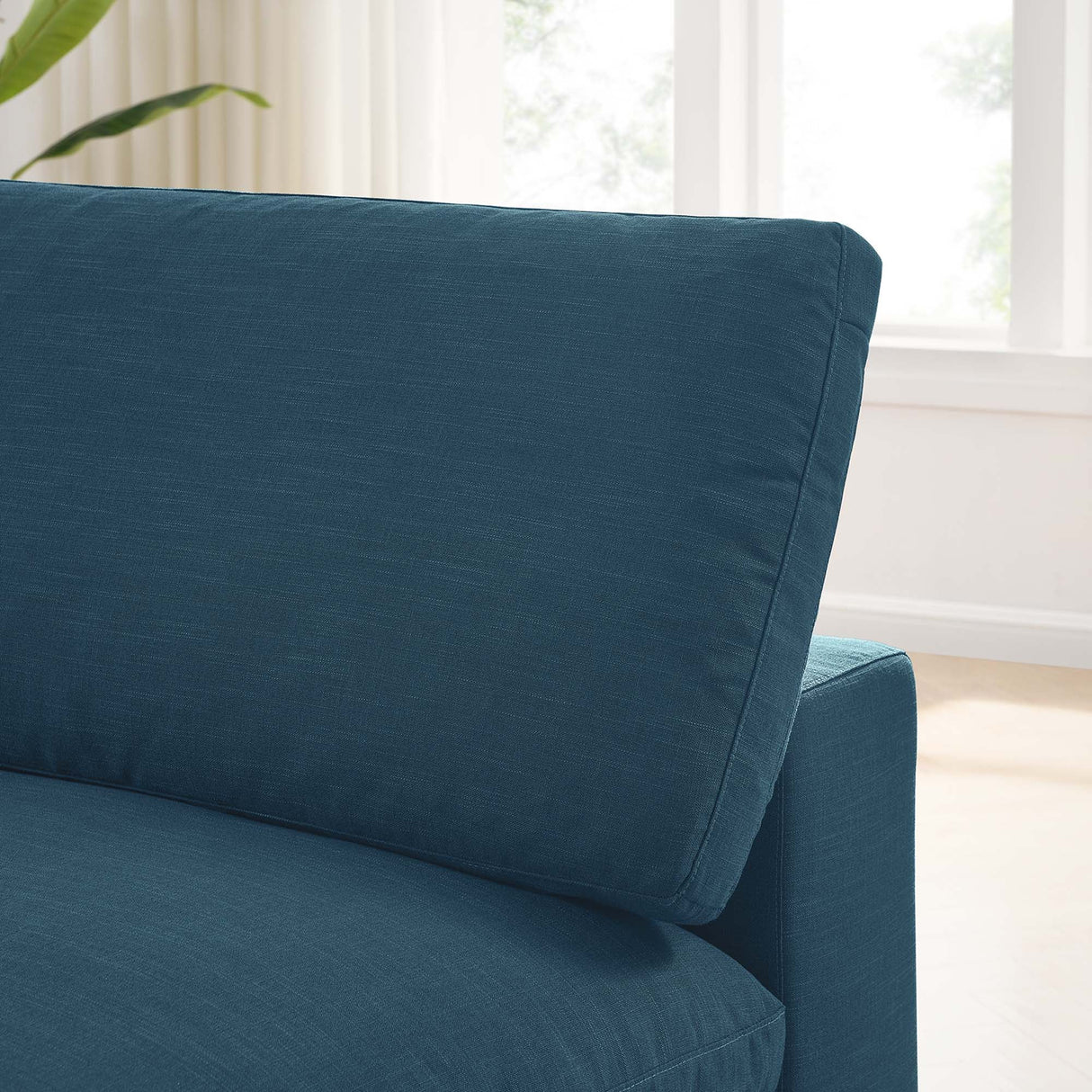 Down Filled Overstuffed Armless Chair – 39 Inch