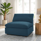 Down Filled Overstuffed Armless Chair – 39 Inch