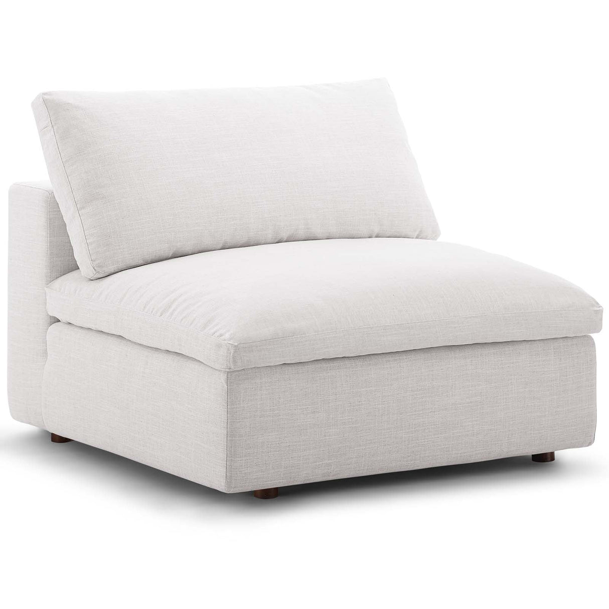 Down Filled Overstuffed Armless Chair – 39 Inch