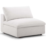 Down Filled Overstuffed Armless Chair – 39 Inch