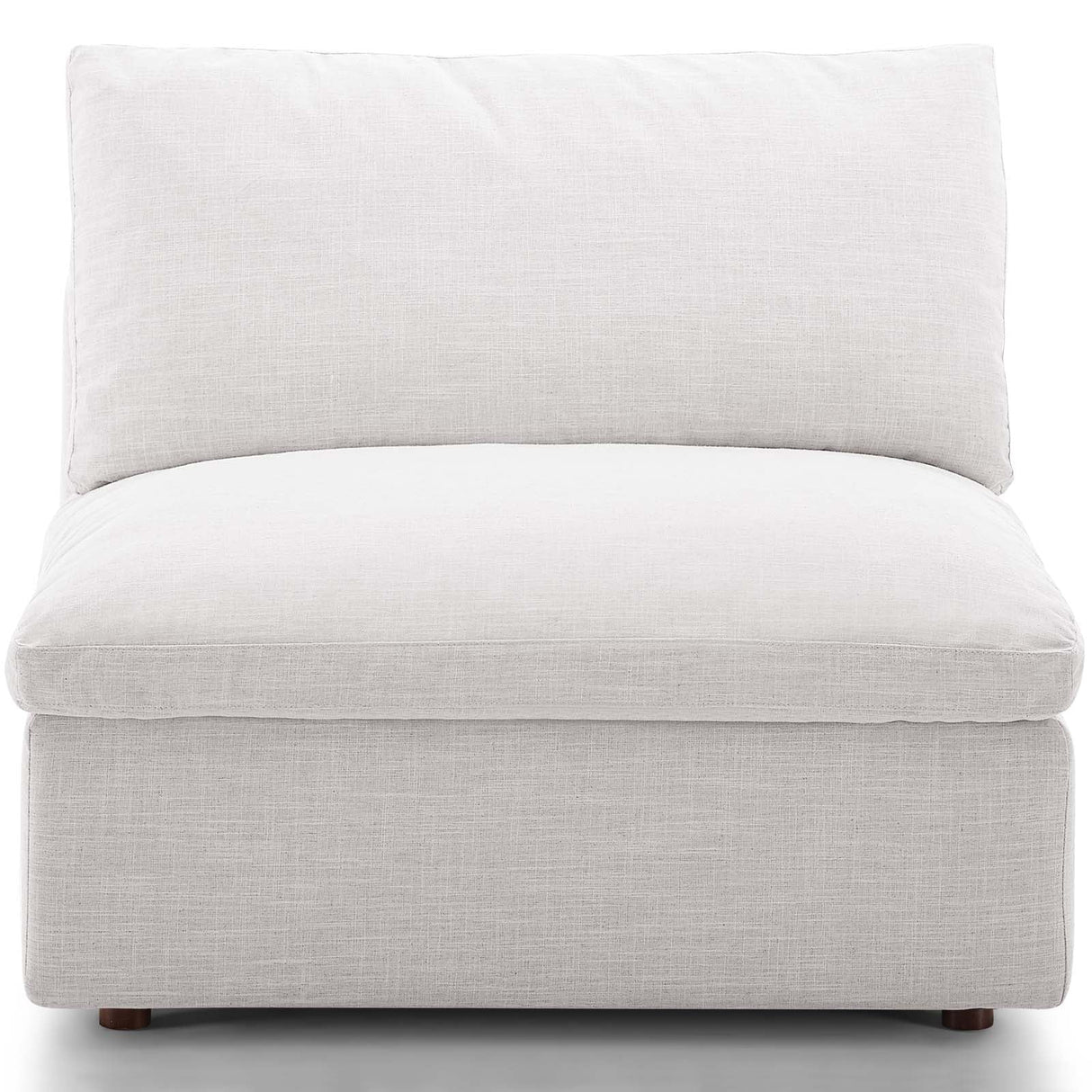 Down Filled Overstuffed Armless Chair – 39 Inch