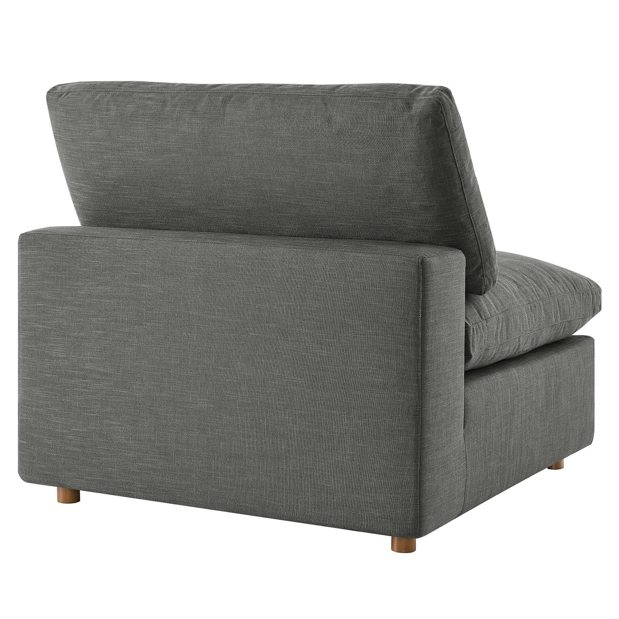 Down Filled Overstuffed Armless Chair – 39 Inch