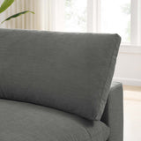 Down Filled Overstuffed Armless Chair – 39 Inch