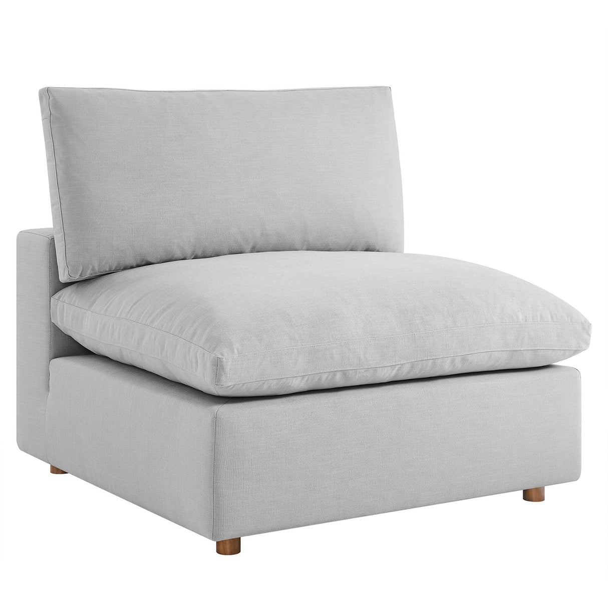 Down Filled Overstuffed Armless Chair – 39 Inch
