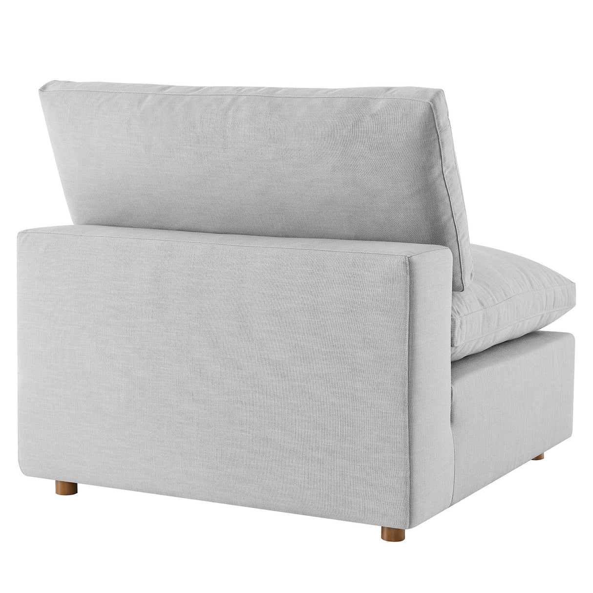 Down Filled Overstuffed Armless Chair – 39 Inch
