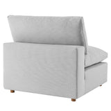 Down Filled Overstuffed Armless Chair – 39 Inch