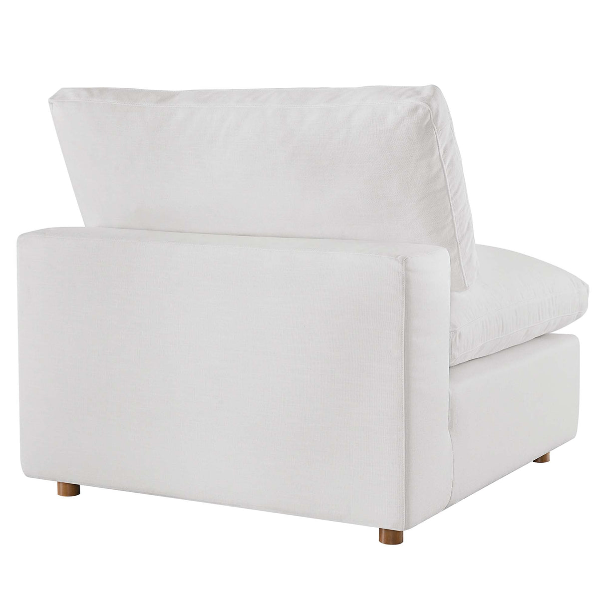 Down Filled Overstuffed Armless Chair – 39 Inch