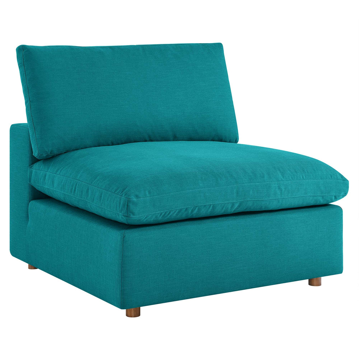 Down Filled Overstuffed Armless Chair – 39 Inch